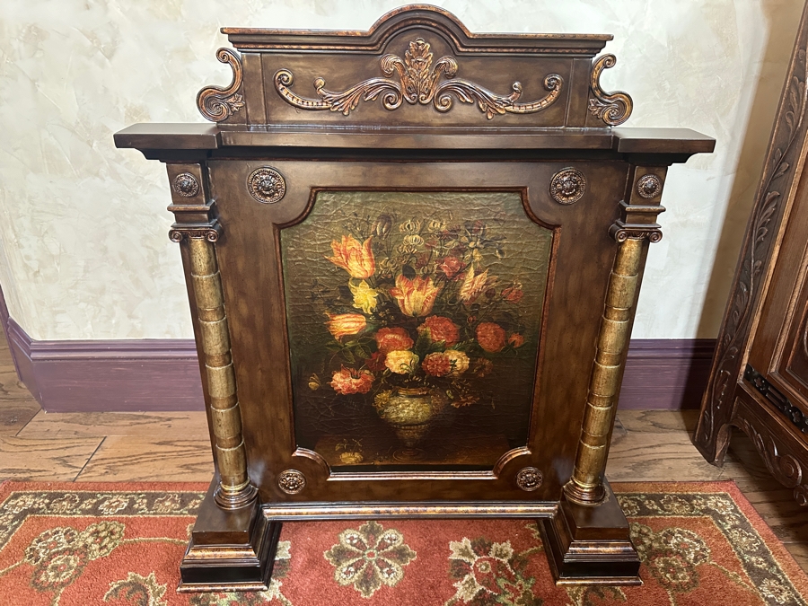 Decorative Fireplace Guard Screen Newer 32W X 10D X 36.5H [Photo 1]