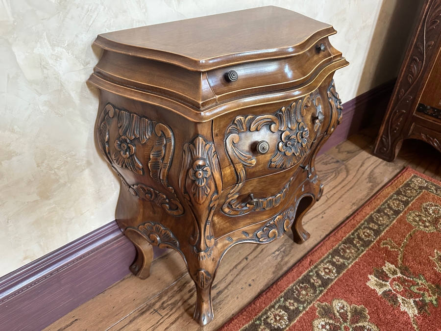 Small Italian Wooden Chest Of Drawers 20W X 11D X 25H [Photo 5]