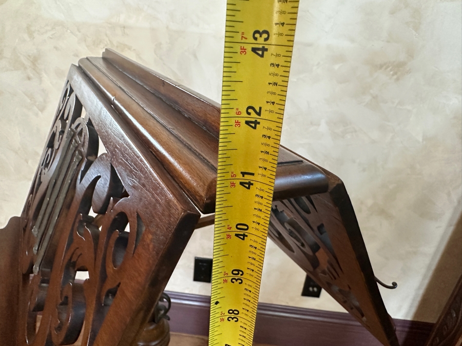 Wooden Freestanding Sheet Music Stand By Highland House Adjustable 41H [Photo 8]