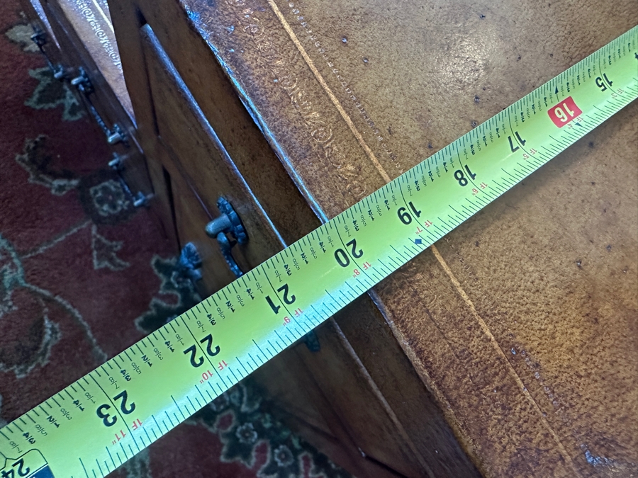 Leather Wrapped Japanese Style Step Tansu Chest With 8 Drawers And 2 Cabinets 20W X 28D X 24H [Photo 11]