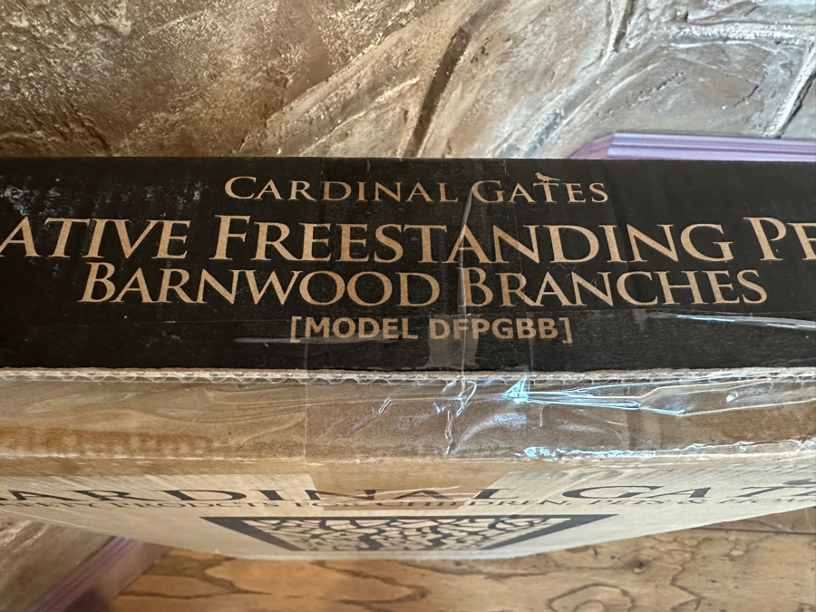 New In Box Decorative Freestanding Pet Gate Barnwood Branches By Cardinal Gates [Photo 5]