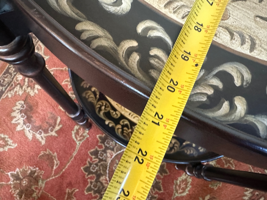 Bar Cart/Side Table with Two Removable Serving Trays 27.5'W x 20.5'D x 32'H [Photo 7]