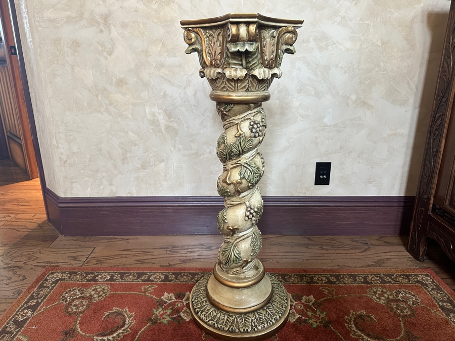 Hand Painted Wood Carved Column 36'H [Photo 7]