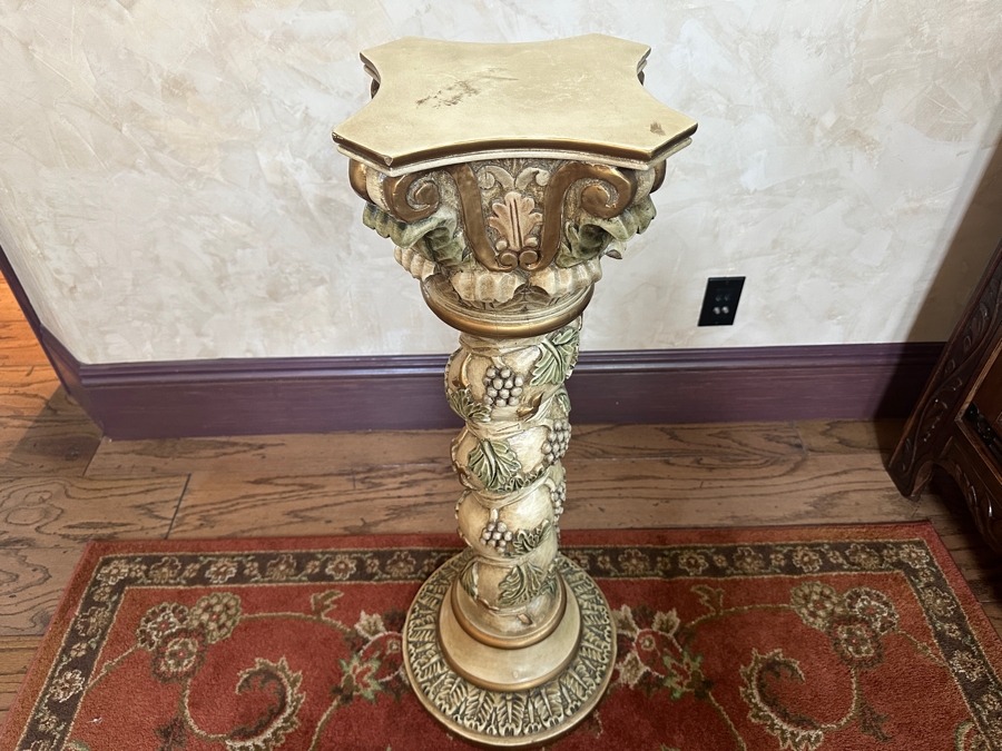 Hand Painted Wood Carved Column 36'H [Photo 3]