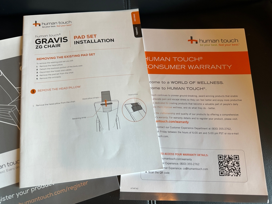 Human Touch Gravis ZG Chair Zero Gravity Massage Multi-Zone Heated Chair With Remote (Chair On Right) Retails $5,499 [Photo 6]