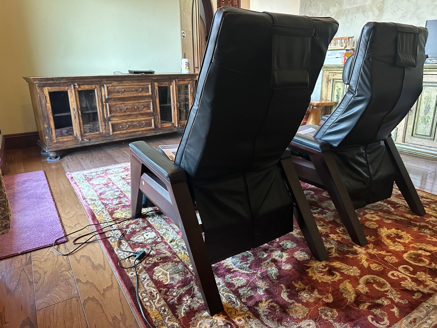 Human Touch Gravis ZG Chair Zero Gravity Massage Multi-Zone Heated Chair With Remote (Chair On Right) Retails $5,499 [Photo 8]