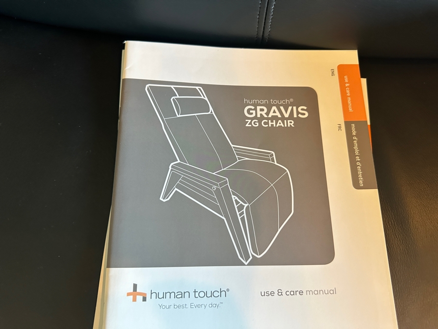 Human Touch Gravis ZG Chair Zero Gravity Massage Multi-Zone Heated Chair With Remote (Chair On Left) Retails $5,499 [Photo 9]