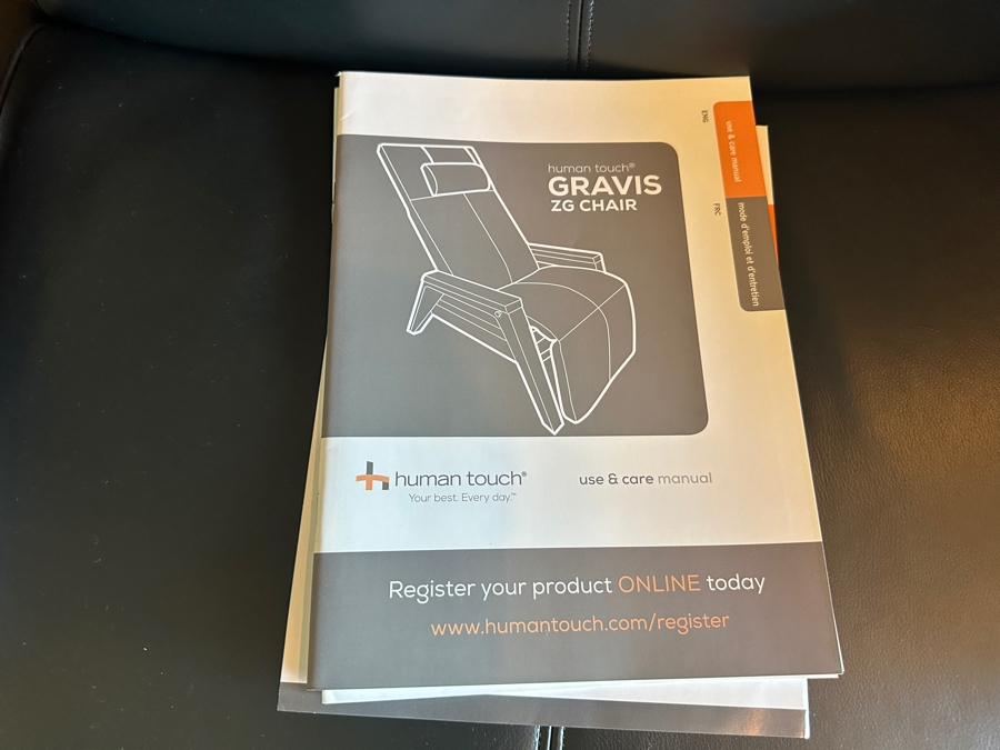 Human Touch Gravis ZG Chair Zero Gravity Massage Multi-Zone Heated Chair With Remote (Chair On Left) Retails $5,499 [Photo 8]