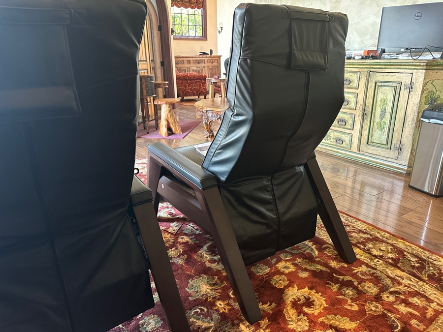 Human Touch Gravis ZG Chair Zero Gravity Massage Multi-Zone Heated Chair With Remote (Chair On Left) Retails $5,499 [Photo 7]