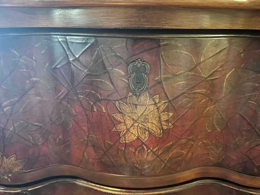 Wooden Chest of Drawers with Serpentine Front 36'W x 19'D x 34'H [Photo 4]