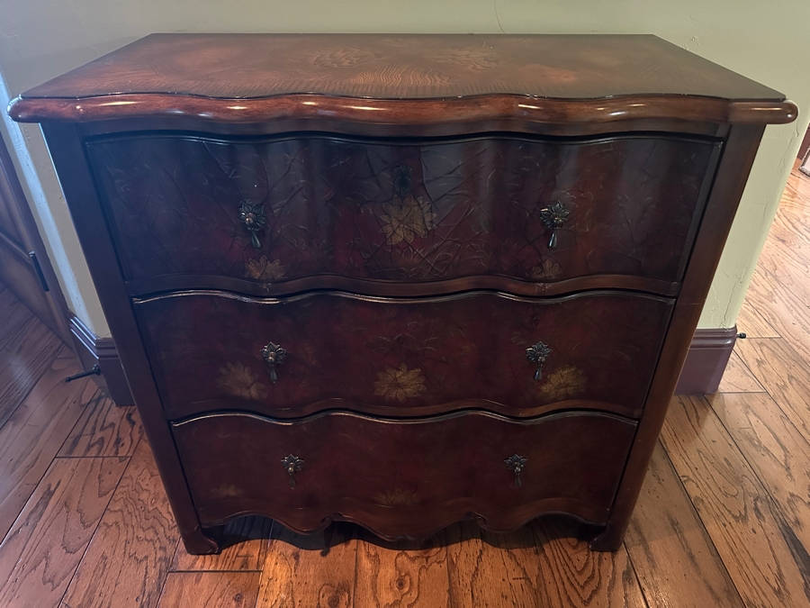 Wooden Chest of Drawers with Serpentine Front 36'W x 19'D x 34'H [Photo 2]