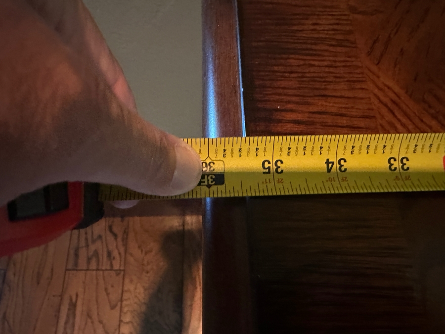 Wooden Chest of Drawers with Serpentine Front 36'W x 19'D x 34'H [Photo 9]