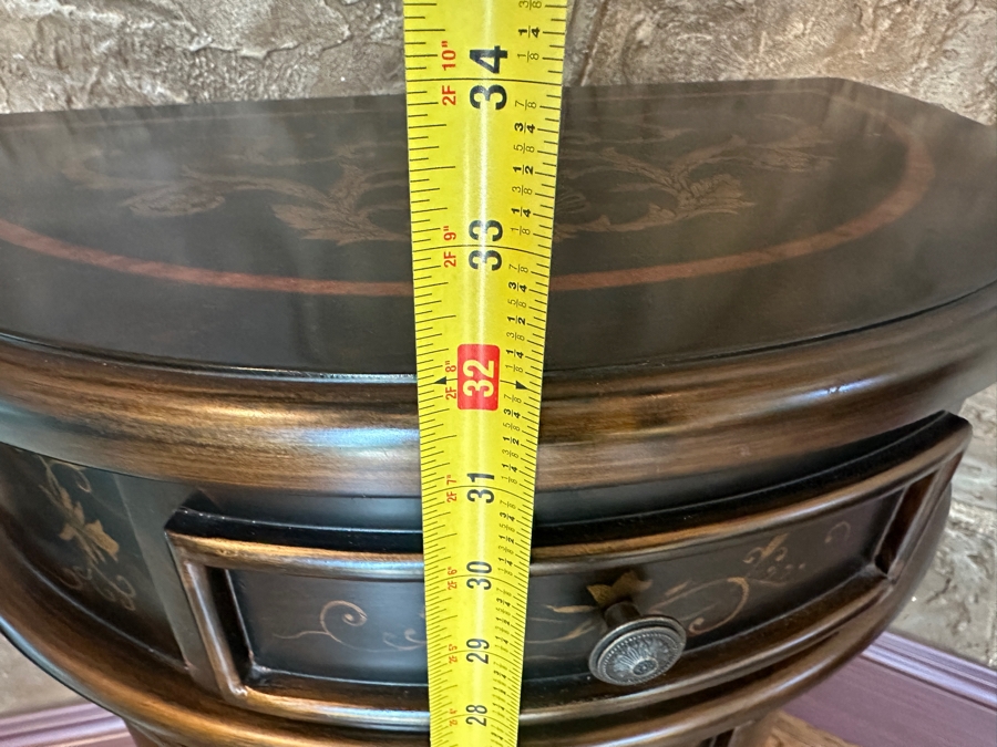 Regency Demilune Contemporary Accent Cabinet 21.5W x 13.5D x 32'H [Photo 7]