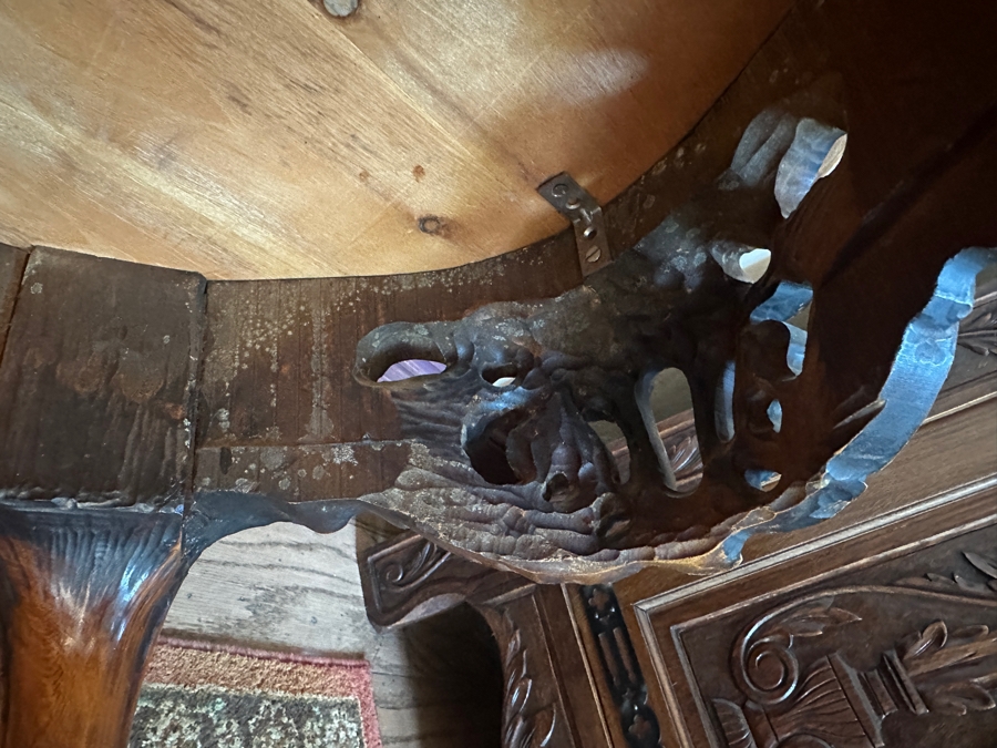 Inlaid Wooden Italian Marquetry Coffee Table 43'W x 27'D x 20.5H [Photo 10]