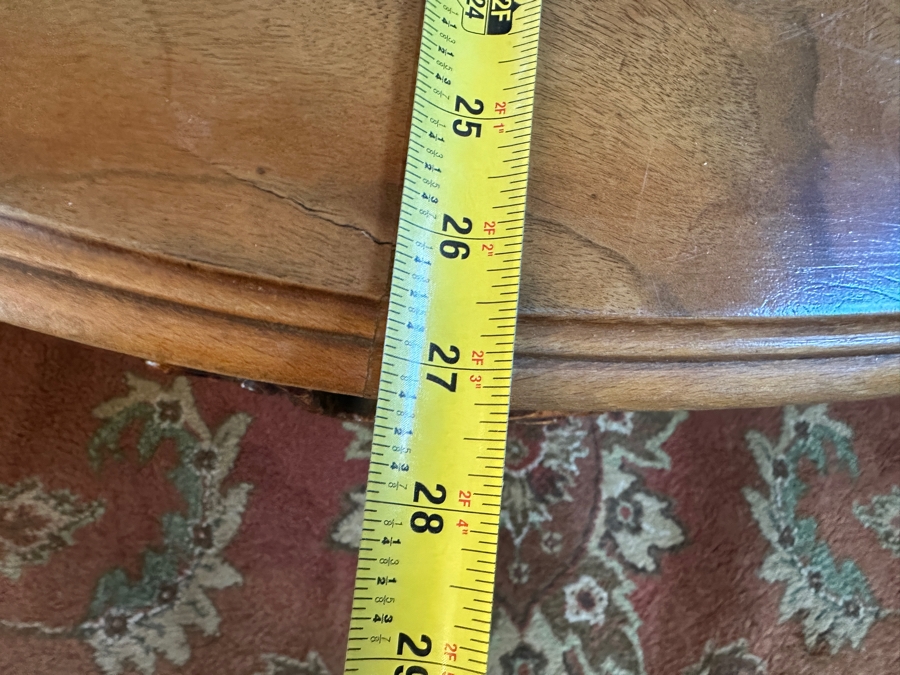 Inlaid Wooden Italian Marquetry Coffee Table 43'W x 27'D x 20.5H [Photo 12]