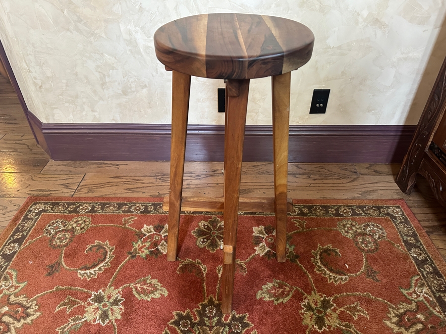 Solid Teak Barstool 29.5H [Photo 3]