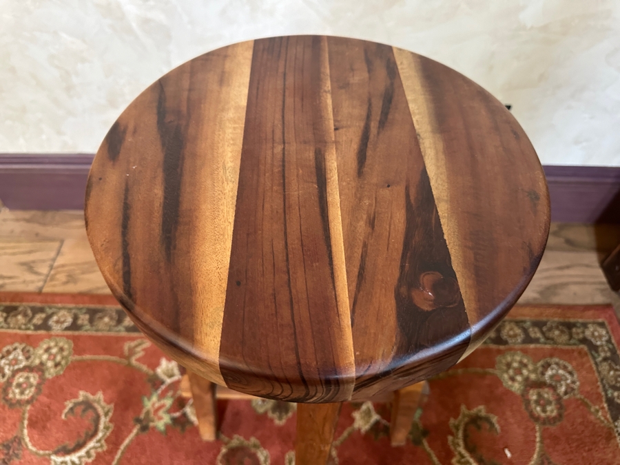 Solid Teak Barstool 29.5H [Photo 4]