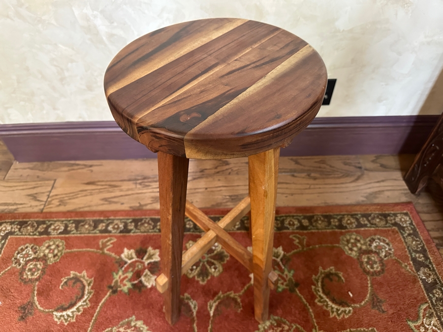 Solid Teak Barstool 29.5H [Photo 2]