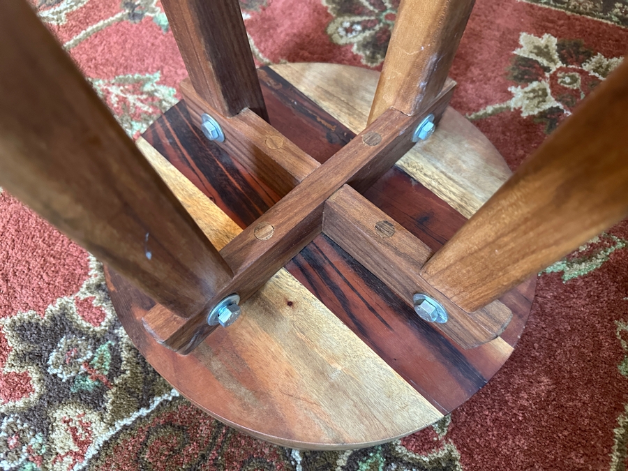 Solid Teak Barstool 29.5H [Photo 7]