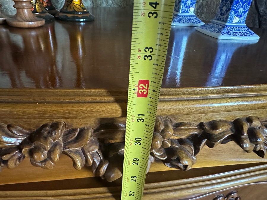 Heavy Decorative Corner Cabinet 38'W x 27.5D x 32'H [Photo 9]