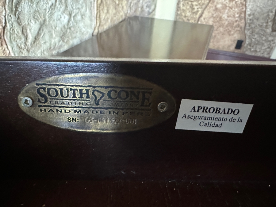 South Cone Trading Co. Wooden Buffet Cabinet with Drawers 77'W x 20'D x 32.5H Handmade in Peru [Photo 6]