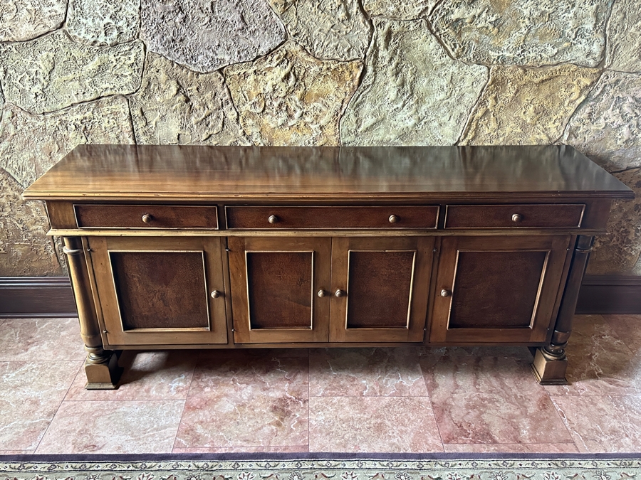 South Cone Trading Co. Wooden Buffet Cabinet with Drawers 77'W x 20'D x 32.5H Handmade in Peru [Photo 3]