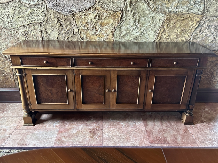 South Cone Trading Co. Wooden Buffet Cabinet with Drawers 77'W x 20'D x 32.5H Handmade in Peru [Photo 2]