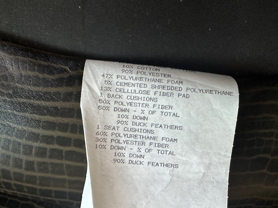 Ethan Allen Leather Armchair with Ottoman 30.5W x 38'D x 35'H [Photo 7]