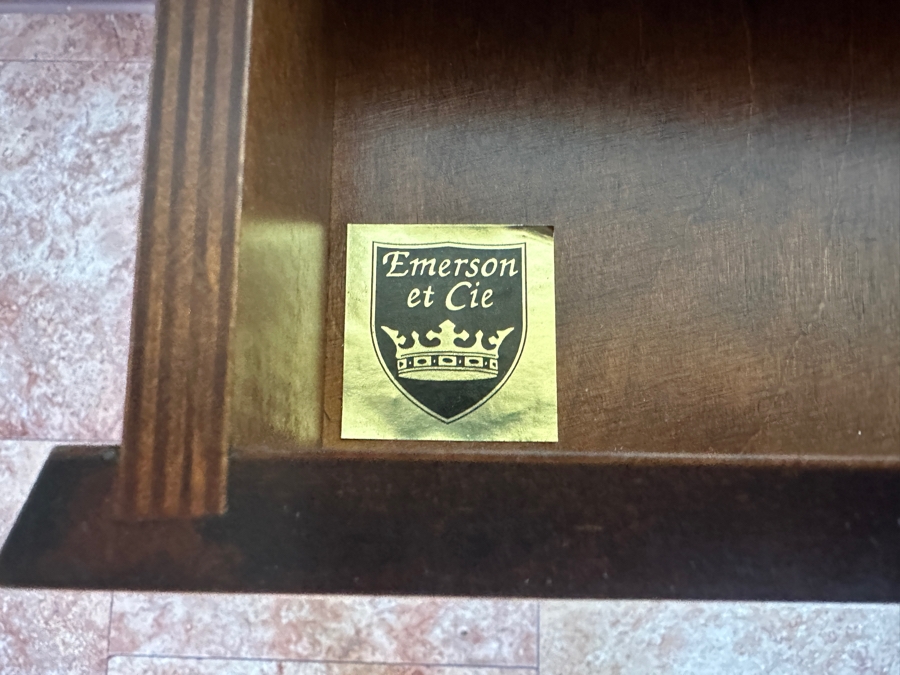 Emerson et Cie Wooden Drop Leaf Side Table with Drawer 37.5W x 17'D x 26'H [Photo 5]