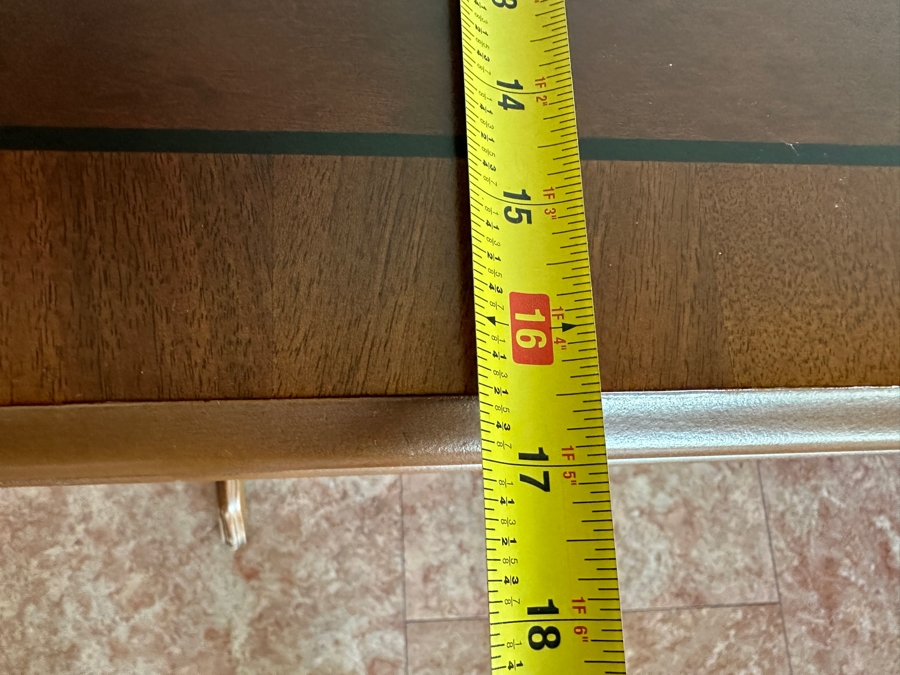 Emerson et Cie Wooden Drop Leaf Side Table with Drawer 37.5W x 17'D x 26'H [Photo 7]