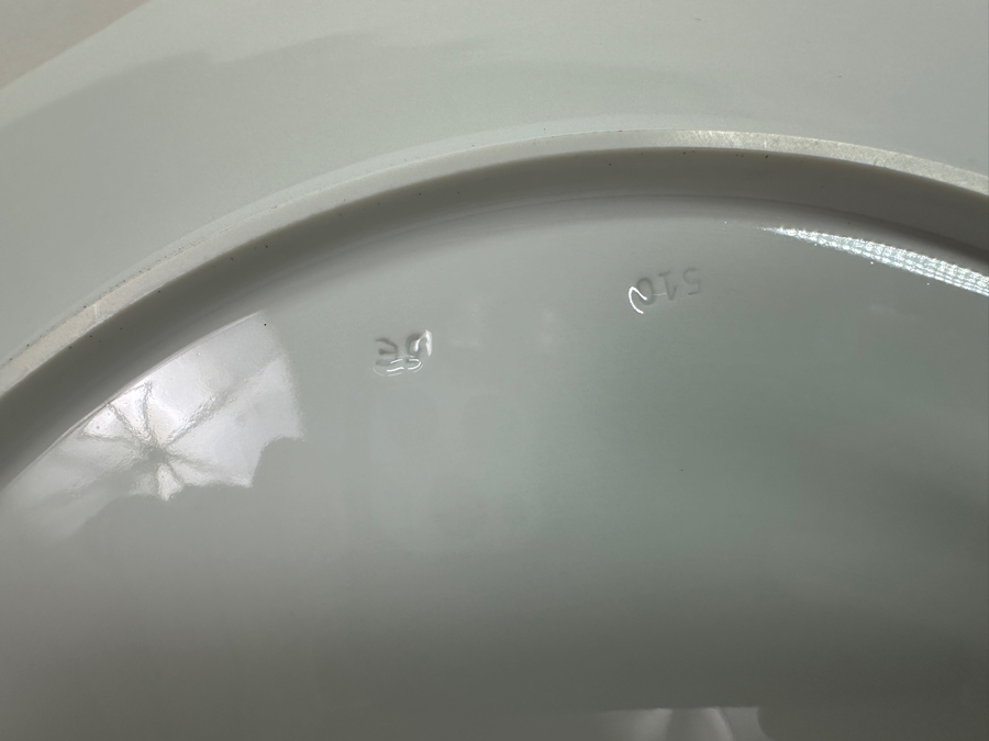 Meissen (Germany) Fine Porcelain Individually Hand Painted 'Colorful Indian Flower Painting, 2 Parts, Gold Edge' Dekor 451110 Service Charger Plate 12.5W Estimate $300 [Photo 9]