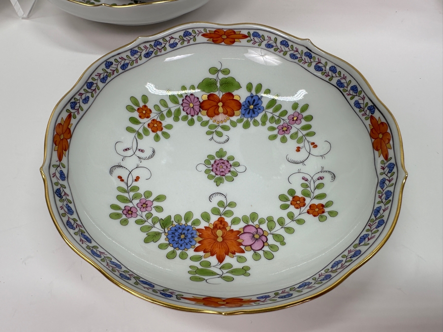 Meissen (Germany) Fine Porcelain Individually Hand Painted 'Colorful Indian Flower Painting, 2 Parts, Gold Edge' Dekor 451110 Six Cups 2.5H & Saucers 5.5W Estimate $2,050	 [Photo 11]