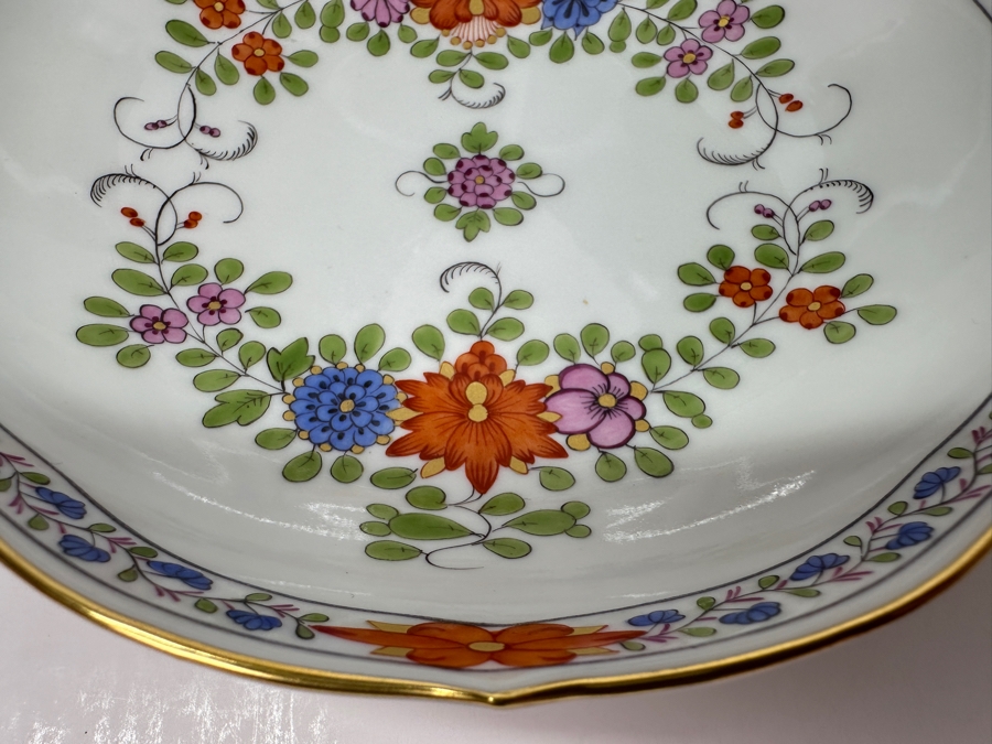 Meissen (Germany) Fine Porcelain Individually Hand Painted 'Colorful Indian Flower Painting, 2 Parts, Gold Edge' Dekor 451110 Six Cups 2.5H & Saucers 5.5W Estimate $2,050	 [Photo 12]