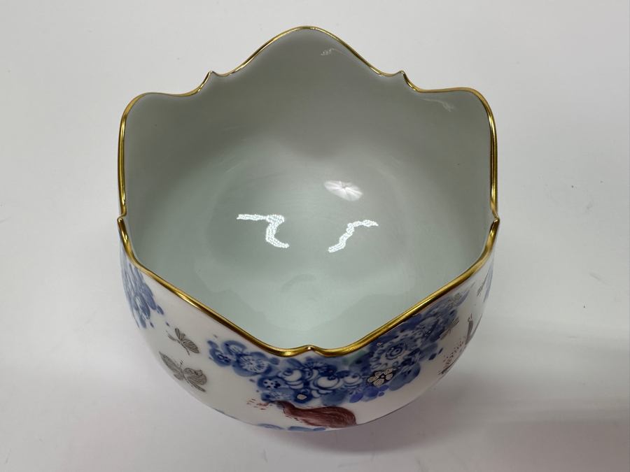 Meissen (Germany) Fine Porcelain Individually Hand Painted 'Summer Night's Dream By Heinz Werner' Footed Cup 2.75H Estimate $300 [Photo 7]