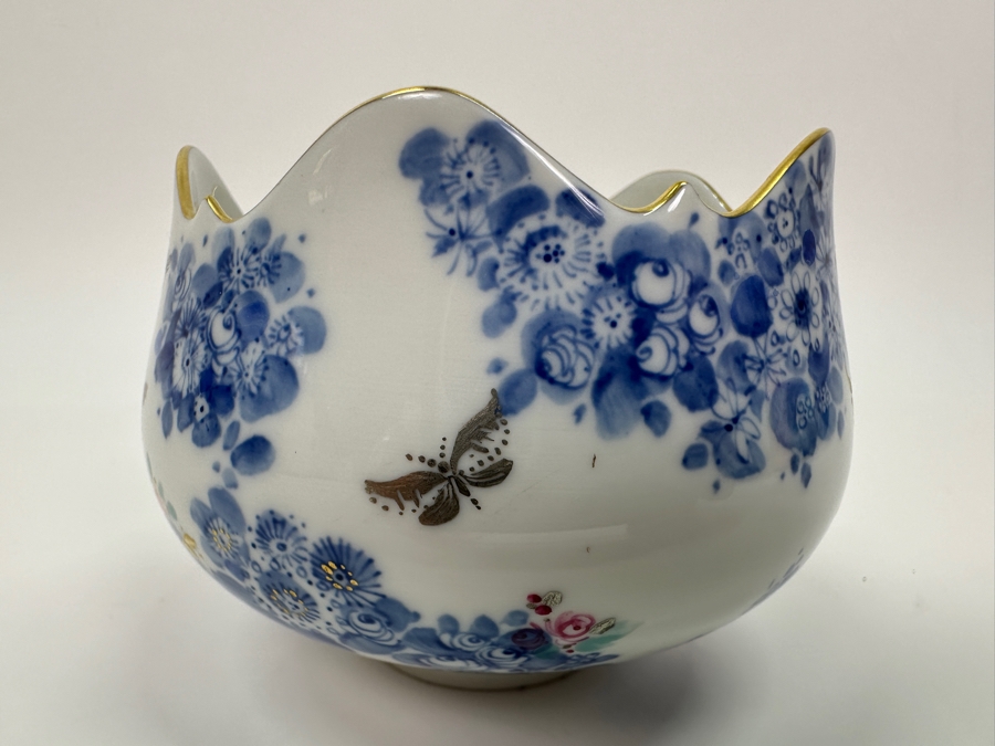 Meissen (Germany) Fine Porcelain Individually Hand Painted 'Summer Night's Dream By Heinz Werner' Footed Cup 2.75H Estimate $300 [Photo 6]