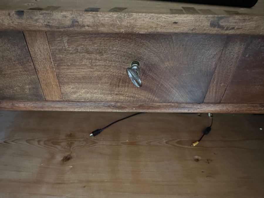 Antique Carved Wooden Wardrobe Armoire Cabinet 54W X 23D X 98H [Photo 13]