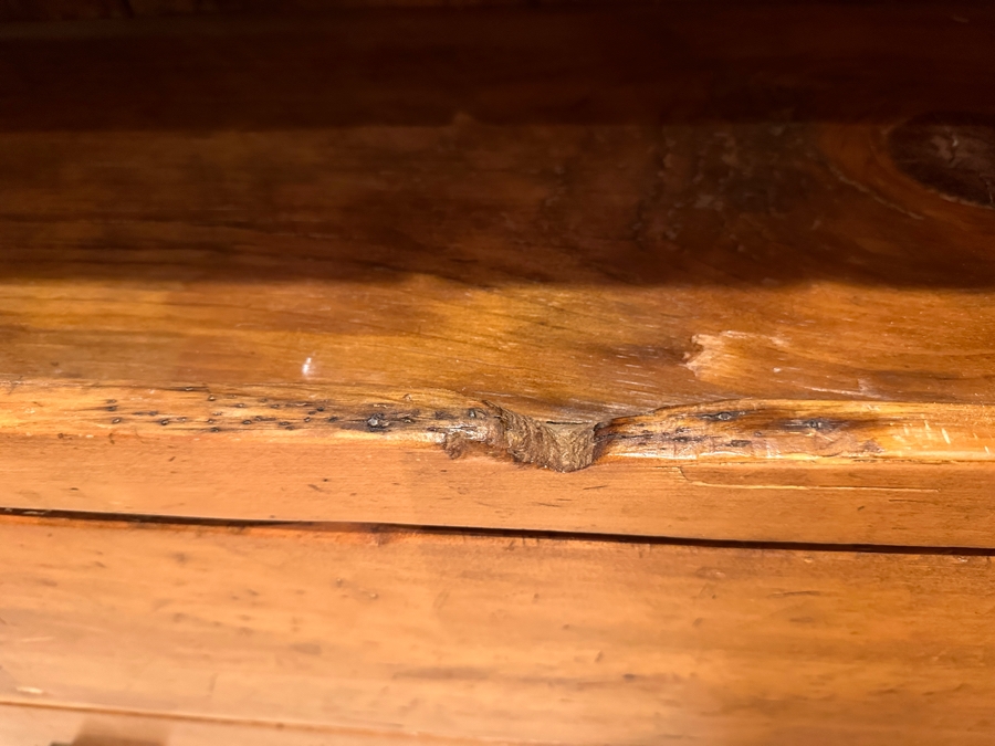 Antique Primitive Pine Wardrobe Armoire Cabinet 42W X 14D X 67.5H [Photo 14]