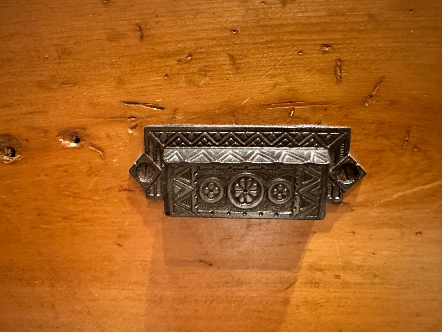 Antique Primitive Pine Wardrobe Armoire Cabinet 42W X 14D X 67.5H [Photo 13]