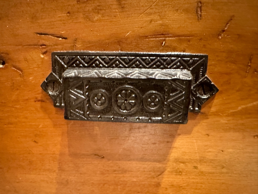 Antique Primitive Pine Wardrobe Armoire Cabinet 42W X 14D X 67.5H [Photo 12]