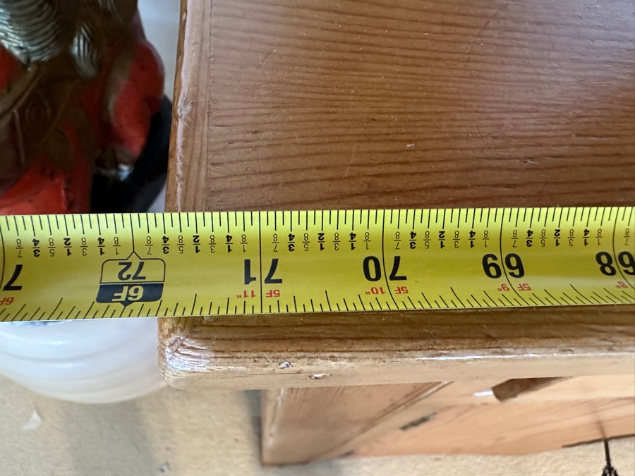 Stunning Antique Primitive Cabinet With Hutch 72W X 22D X 82H [Photo 16]