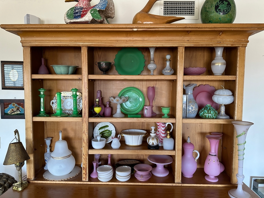 Stunning Antique Primitive Cabinet With Hutch 72W X 22D X 82H [Photo 7]