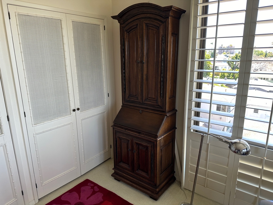 Vintage Wooden Secretary Desk 27W X 17D X 79H [Photo 4]