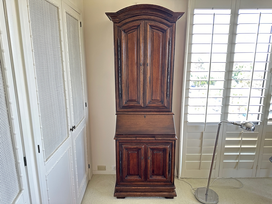 Vintage Wooden Secretary Desk 27W X 17D X 79H [Photo 2]