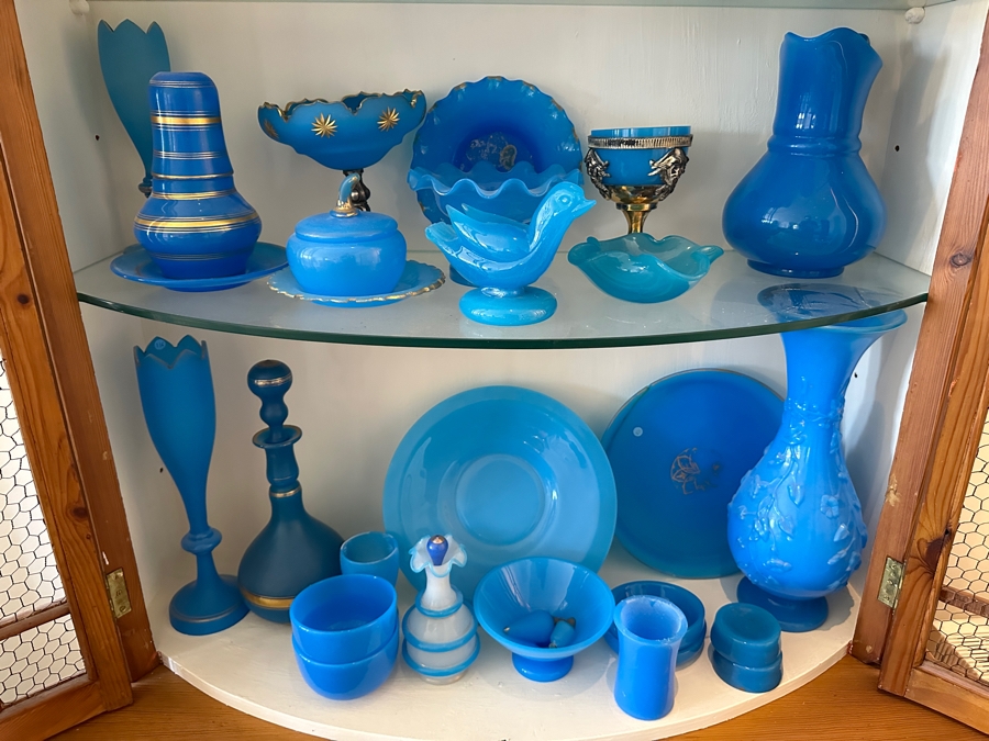 Vintage Pine Cabinet With Chicken Wire Display Hutch 41.5W X 20D X 87H [Photo 8]