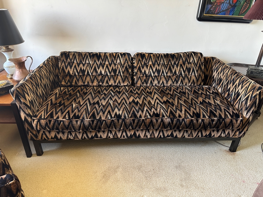 Fabulous Vintage Mid-Century Directional Upholstered Sofa 76W X 36D X 26H [Photo 2]