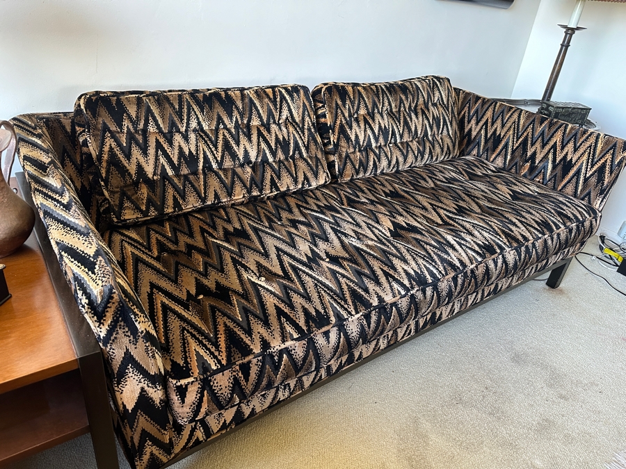 Fabulous Vintage Mid-Century Directional Upholstered Sofa 76W X 36D X 26H [Photo 3]