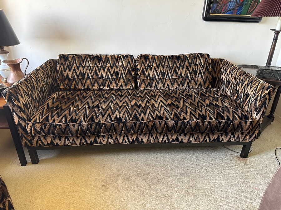 Fabulous Vintage Mid-Century Directional Upholstered Sofa 76W X 36D X 26H [Photo 4]