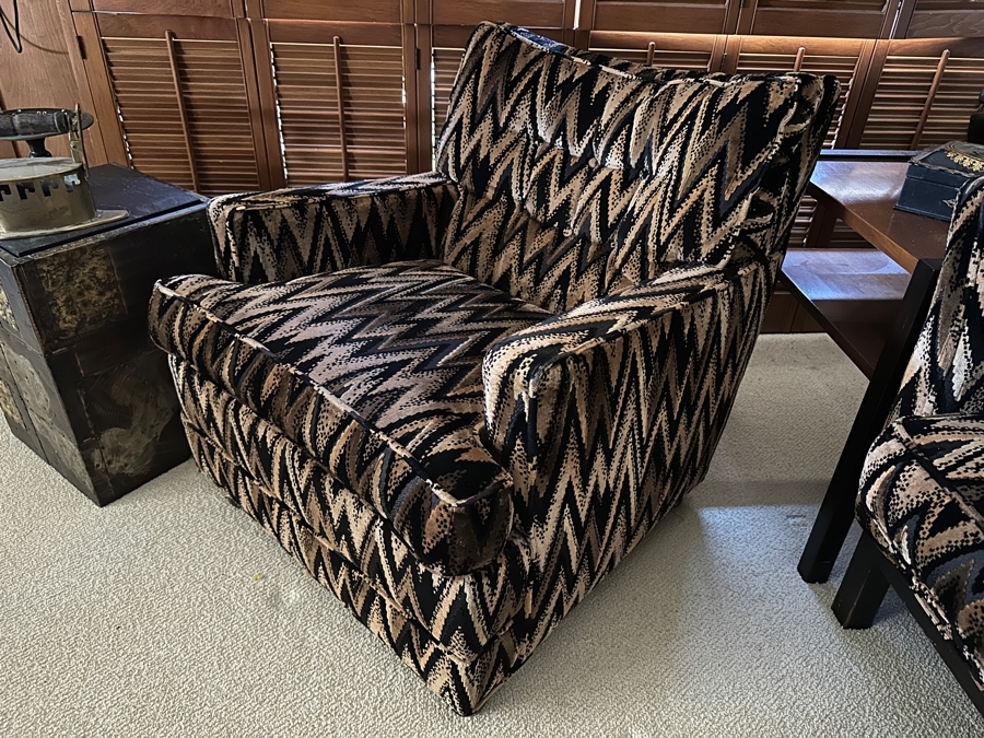 Fabulous Vintage Mid-Century Directional Upholstered Armchair 31W X 31D X 26H [Photo 4]