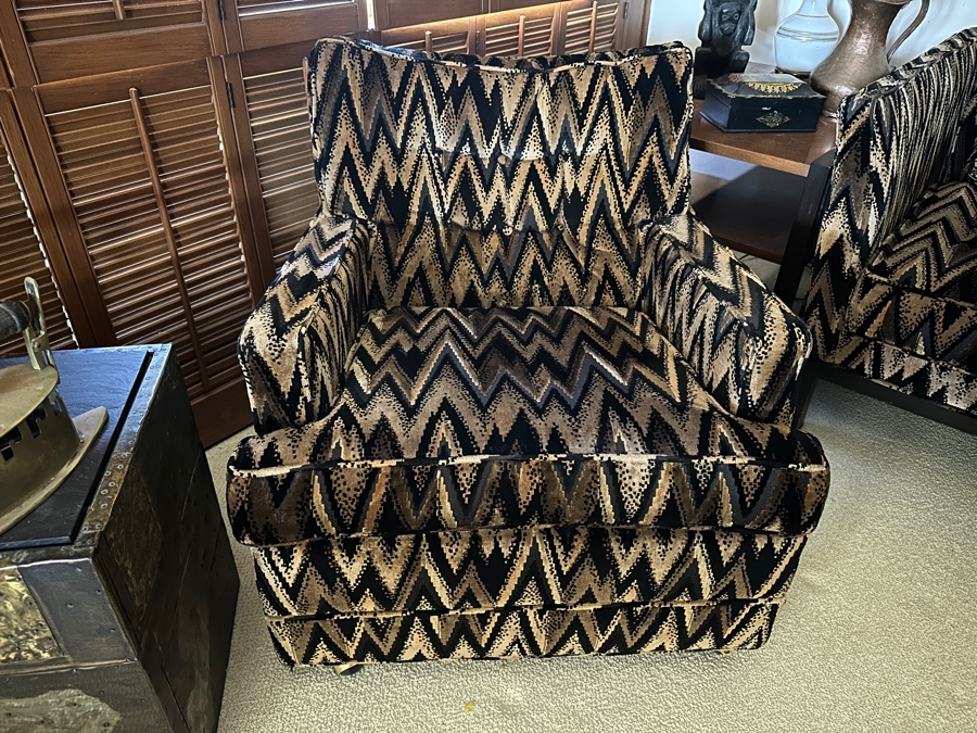 Fabulous Vintage Mid-Century Directional Upholstered Armchair 31W X 31D X 26H [Photo 5]