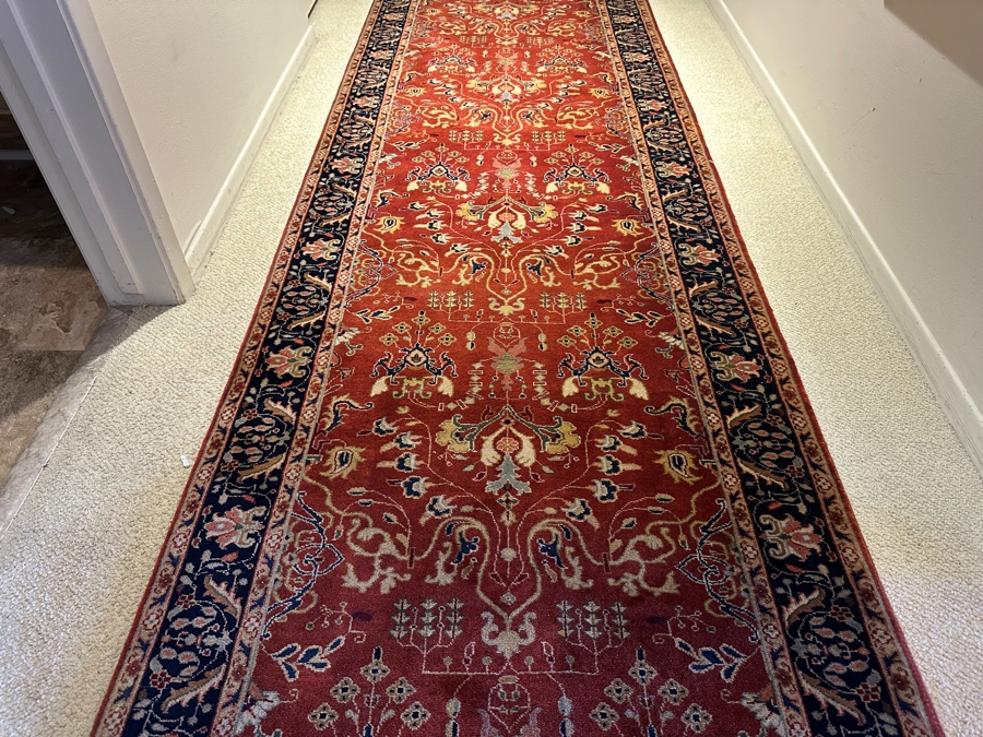 Vintage Hand Knotted Wool Long Persian Runner Rug 33.25'W X 283.5'L [Photo 8]